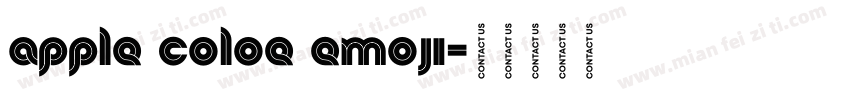 apple coloe emoji字体转换